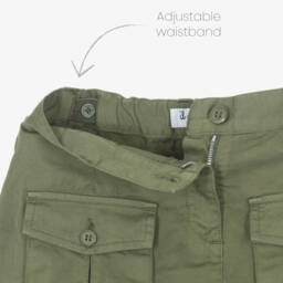 Il Gufo-Girls Olive Cotton Adventure Skirt | Childrensalon Outlet