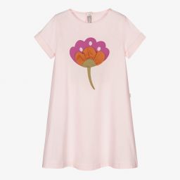 Il Gufo-Girls Pale Pink Tulip Dress | Childrensalon Outlet
