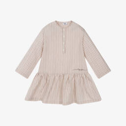 Il Gufo-Girls Pastel Striped Waistline Dress | Childrensalon Outlet