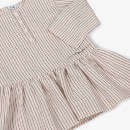 Il Gufo-Girls Pastel Striped Waistline Dress | Childrensalon Outlet