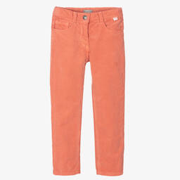 Il Gufo-Girls Pink Corduroy Trousers | Childrensalon Outlet