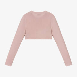Il Gufo-Girls Pink Cotton Bolero Cardigan | Childrensalon Outlet
