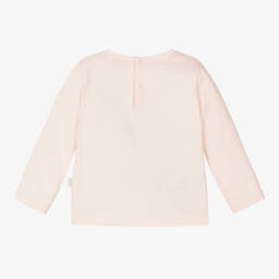 Il Gufo-Girls Pink Cotton Puppy Dog Top | Childrensalon Outlet