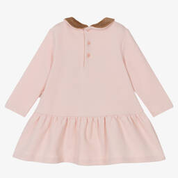 Il Gufo-Розовое хлопковое платье с таксой | Childrensalon Outlet