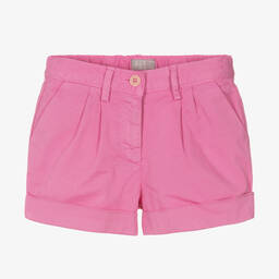 Il Gufo-Розовые хлопковые шорты для девочек | Childrensalon Outlet