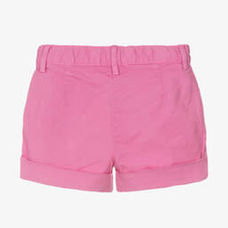 Il Gufo-Розовые хлопковые шорты для девочек | Childrensalon Outlet