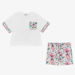 Il Gufo-Топ и розовые шорты в цветочек | Childrensalon Outlet