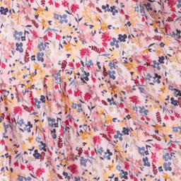 إيل غوفو-فستان بنات بطبعة ورود فيسكوز لون زهري | Childrensalon Outlet