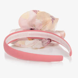 Il Gufo-Girls Pink Flower Hairband | Childrensalon Outlet