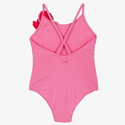 Il Gufo-Розовый купальник с цветком для девочек | Childrensalon Outlet