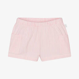 إيل غوفو-شورت قطن سيرسوكر لون زهري للبنات | Childrensalon Outlet