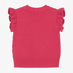 إيل غوفو-سليب أوفر صوف مارينو محبوك لون زهري للبنات | Childrensalon Outlet