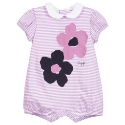 Il Gufo-Girls Purple Floral Shortie | Childrensalon Outlet