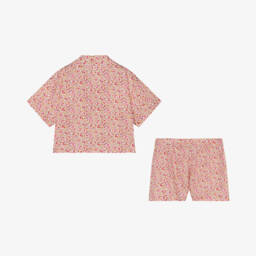 Il Gufo-Girls Rosy Cherry Cotton Ensemble | Childrensalon Outlet