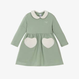 Il Gufo-Girls Sage Green Jersey Dress | Childrensalon Outlet