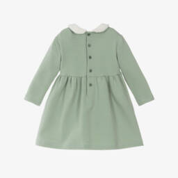 Il Gufo-Girls Sage Green Jersey Dress | Childrensalon Outlet