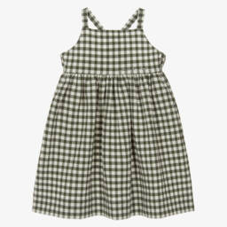 Il Gufo-Girls Seersucker Gingham Sundress | Childrensalon Outlet