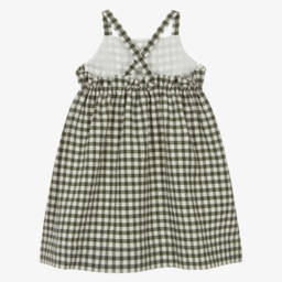 Il Gufo-Girls Seersucker Gingham Sundress | Childrensalon Outlet