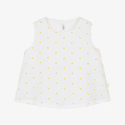 Il Gufo-Весенняя хлопковая блузка с ромашками для девочек | Childrensalon Outlet