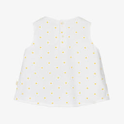 Il Gufo-Весенняя хлопковая блузка с ромашками для девочек | Childrensalon Outlet