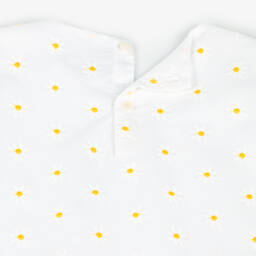 Il Gufo-Весенняя хлопковая блузка с ромашками для девочек | Childrensalon Outlet