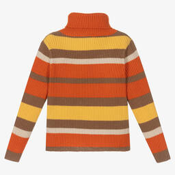 Il Gufo-Girls Striped Wool Sweater | Childrensalon Outlet