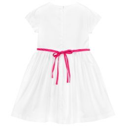 Il Gufo-Белое хлопковое платье для девочек | Childrensalon Outlet