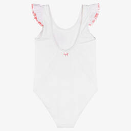Il Gufo-Белый купальник с цветком | Childrensalon Outlet