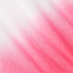 Il Gufo-Girls White & Pink Linen Ombré Dress | Childrensalon Outlet