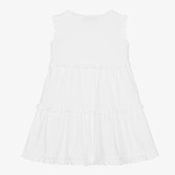Il Gufo-Белое многоярусное платье | Childrensalon Outlet