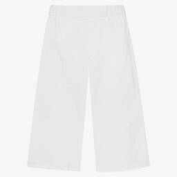 Il Gufo-Широкие белые брюки для девочек | Childrensalon Outlet