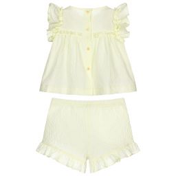 Il Gufo-Желтый комплект с шортами для девочек | Childrensalon Outlet