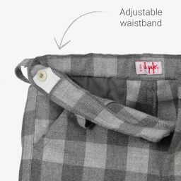 Il Gufo-Серые брюки в клетку | Childrensalon Outlet