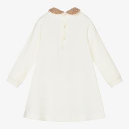 Il Gufo-فستان قطن جيرسي لون عاجي | Childrensalon Outlet