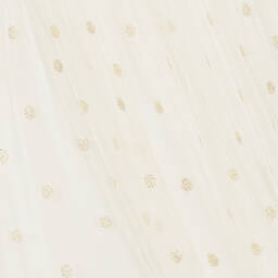 Il Gufo-فستان أطفال بناتي تول منقّط لون عاجي | Childrensalon Outlet