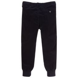 Il Gufo-Темно-синие вельветовые брюки | Childrensalon Outlet
