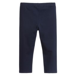 Il Gufo-Navy Blue Leggings | Childrensalon Outlet
