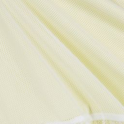 إيل غوفو-فستان شبك لون أصفر وأبيض | Childrensalon Outlet