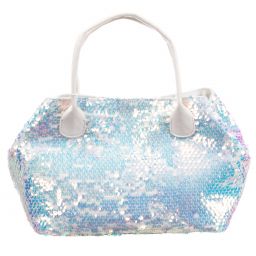 Il Trenino-Blue Sequined Bag (28cm) | Childrensalon Outlet