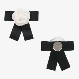 Irpa-Girls Blue Tulle Polka Dot Dress | Childrensalon Outlet