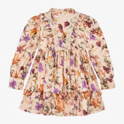 Irpa-Girls Blush Floral Satin Gown | Childrensalon Outlet