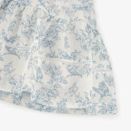 Irpa-فستان كلاسيكي أزرق للبنات بنقشة توال | Childrensalon Outlet