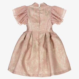 Irpa-فستان جاكارد لون زهري | Childrensalon Outlet