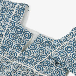 Irpa-فستان أزرق أنيق بنقشة للبنات | Childrensalon Outlet