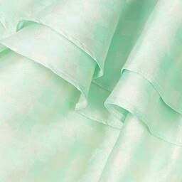 Irpa-فستان ساتان تويل لون أخضر مع حزام | Childrensalon Outlet