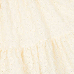 Irpa-Girls Ivory Broderie Anglaise Dress | Childrensalon Outlet