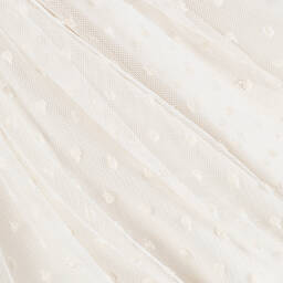 Irpa-Girls Ivory Embroidered Tulle Dress | Childrensalon Outlet