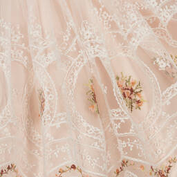 Irpa-فستان تول مطرز لون عاجي | Childrensalon Outlet