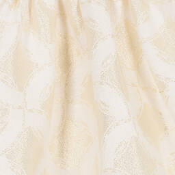 Irpa-Кремово-золотистое жаккардовое платье для девочек | Childrensalon Outlet