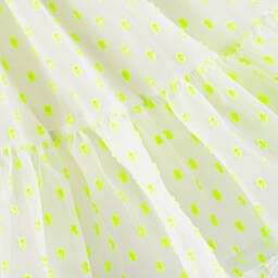 Irpa-Girls Neon Green Plumeti Dress | Childrensalon Outlet